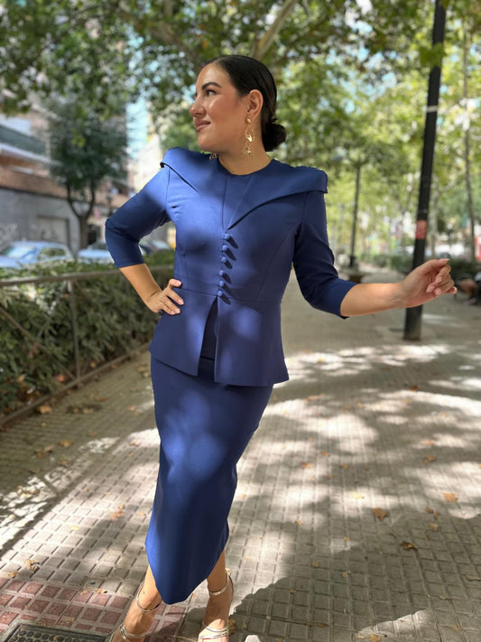 VESTIDO BUDAPEST PEPLUM