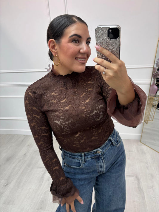 CAMISETA PILAR ENCAJE