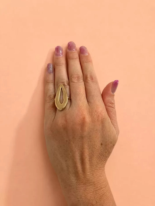 ANILLO GOTA DORADO