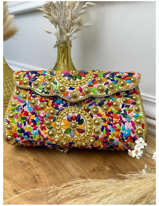 CARTERA BRASIL PIEDRAS COLOR
