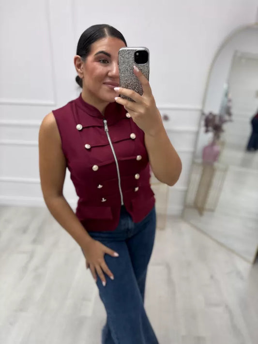 CHALECO LETICIA ABOTONADO