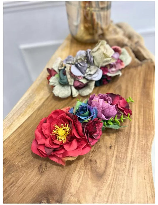 CINTURON CORDON FLOR ROJO 0V65