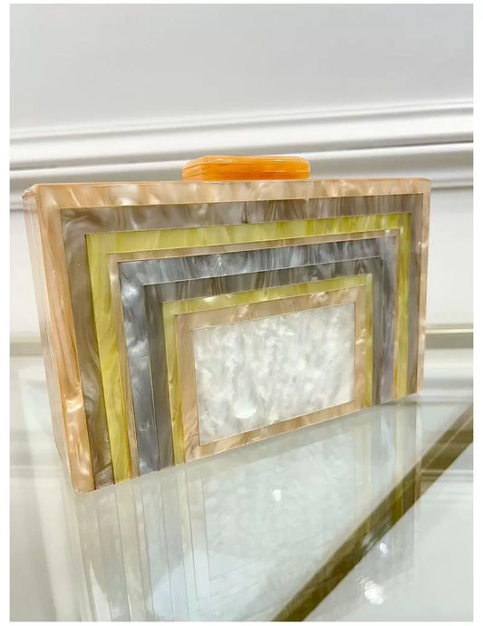 CLUTCH NACAR RECTANGULO SALMON 21344-50