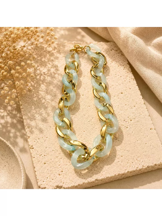 COLGANTE ESLABONES DORADO