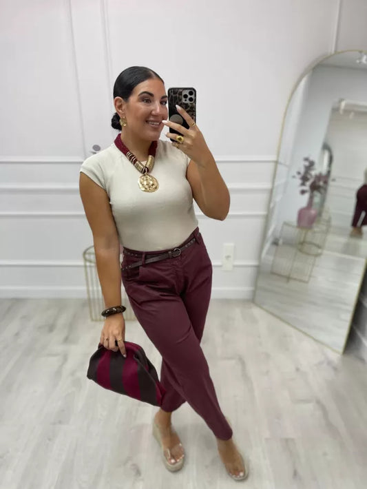 PANTALON ERIKA CON CINTURON