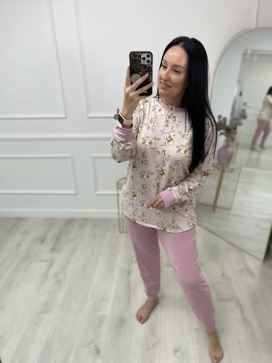PIJAMA FLORAL DOS PIEZAS