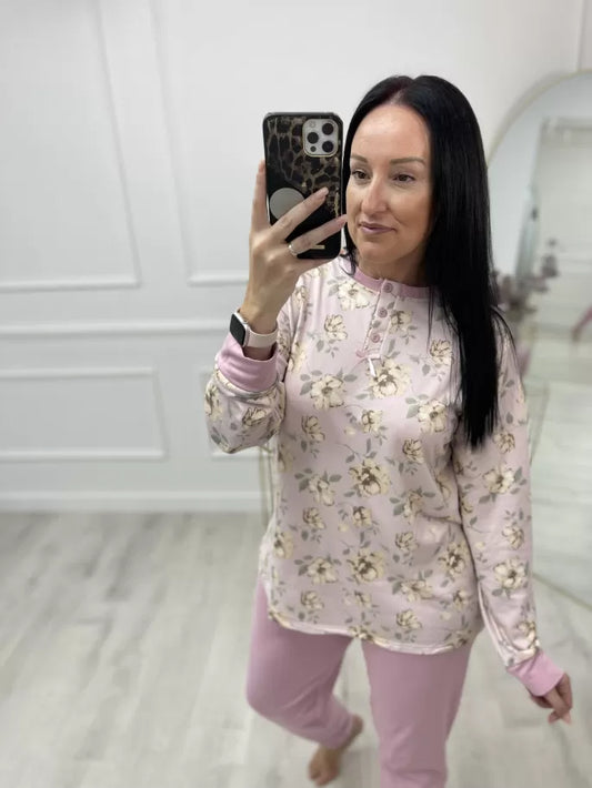 PIJAMA FLORAL DOS PIEZAS