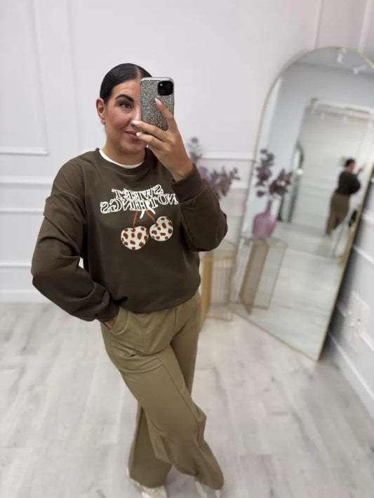 SUDADERA CEREZAS PRINT