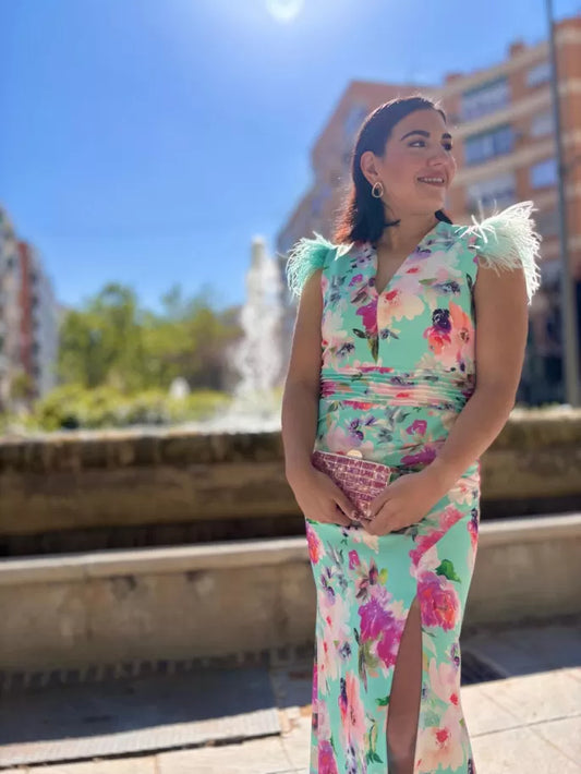 VESTIDO AIXA ESTAMPADO AGUA H139E