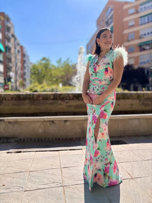 VESTIDO AIXA ESTAMPADO AGUA H139E