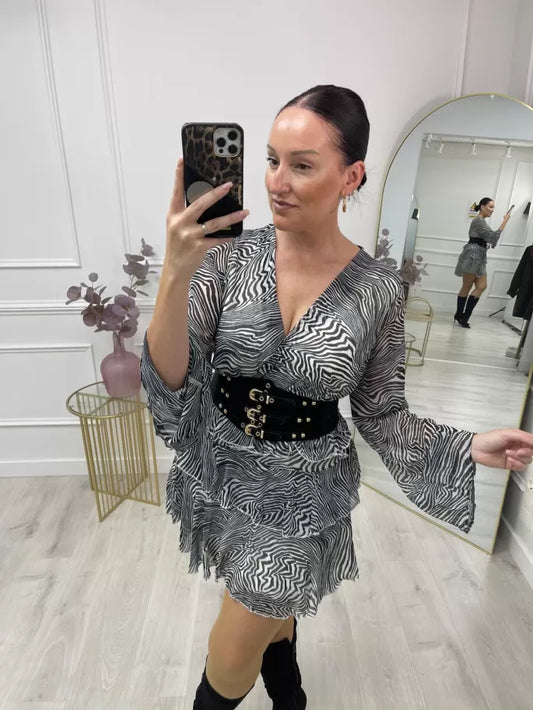 VESTIDO DELIA VOLANTES