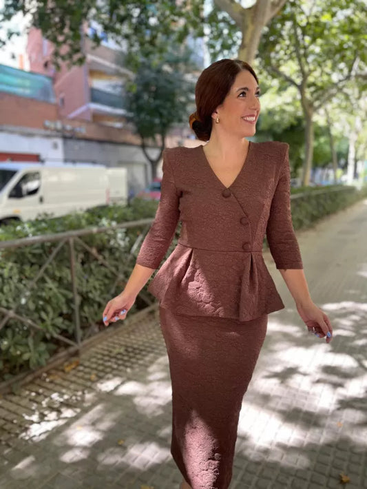 VESTIDO DUQUESA MIDI