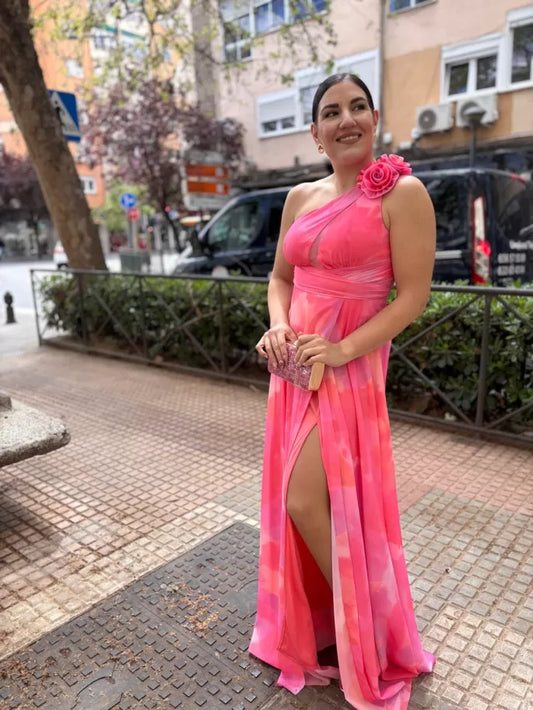 VESTIDO ECUADOR FLOR ROSA