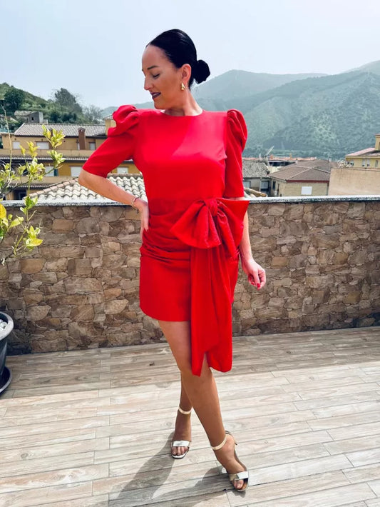 VESTIDO IRISA MINI LAZO