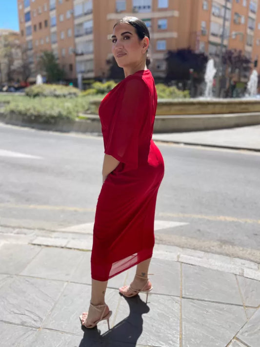 VESTIDO MILENA DRAPEADO